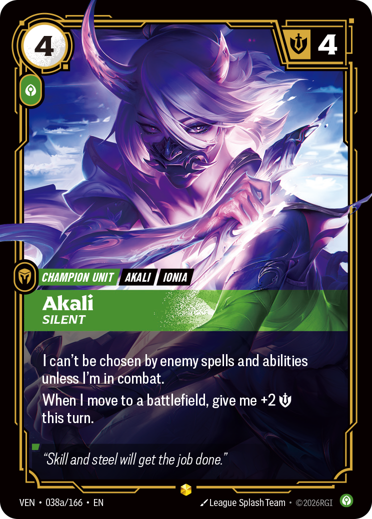 Akali, Silent