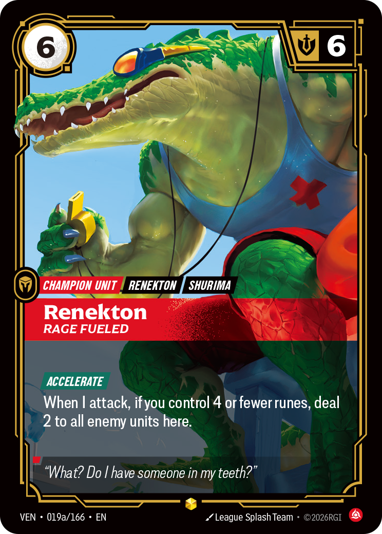 Renekton, Rage Fueled